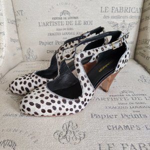 Rebecca Minkoff "Strut" Dalmation Calf Hair Pumps